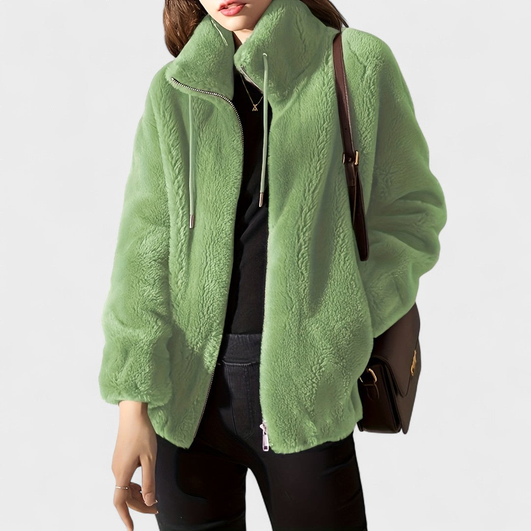 Mila | Luksusa mīkstā jaka ar rāvējslēdzēju