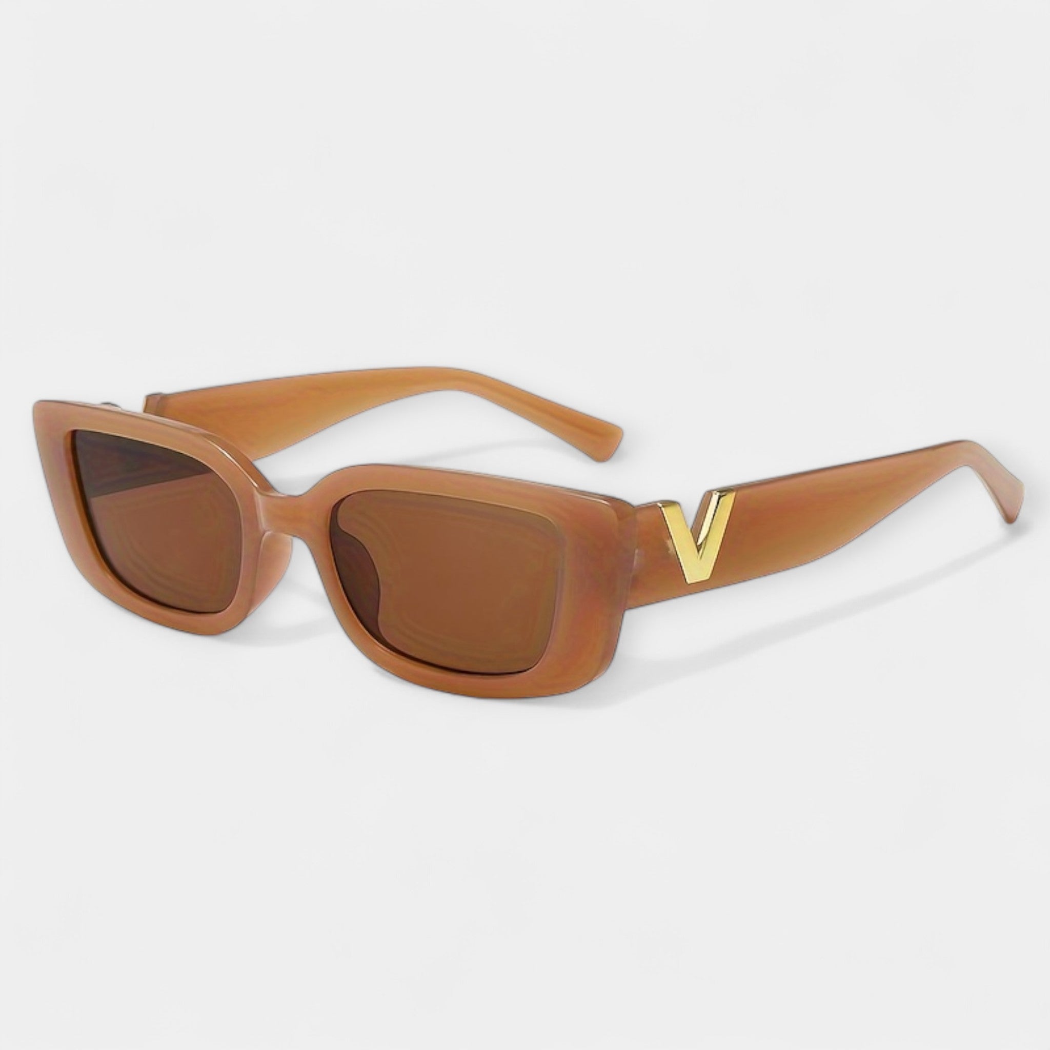 Magdalēna Eleganti Metāla Saules Kvadrātbrilles