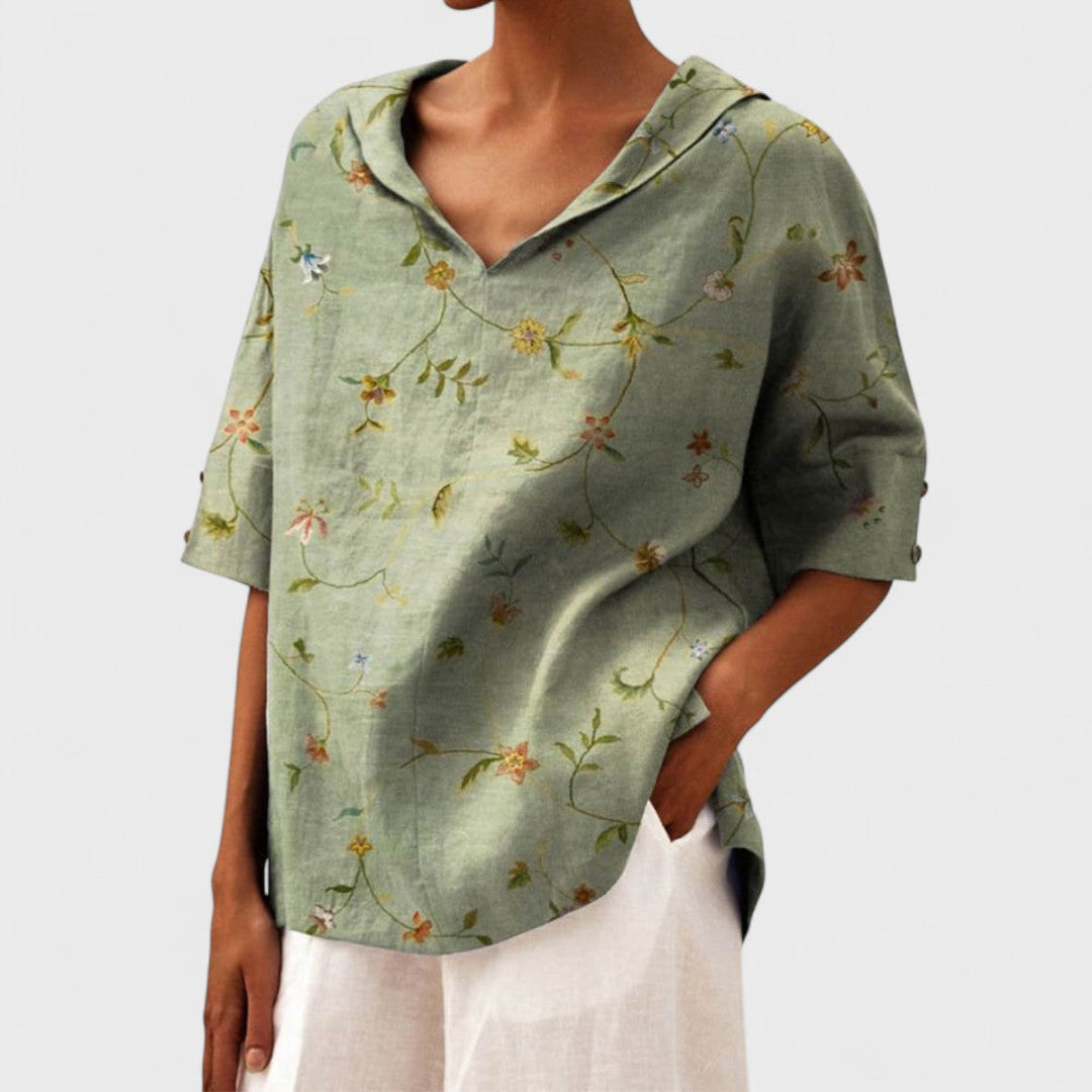Lenka - Elegants tops ar V veida izgriezumu