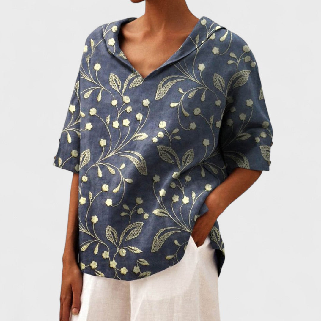 Lenka - Elegants tops ar V veida izgriezumu