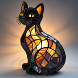 Spīdīgā kaķis - Lampa vitrāžās