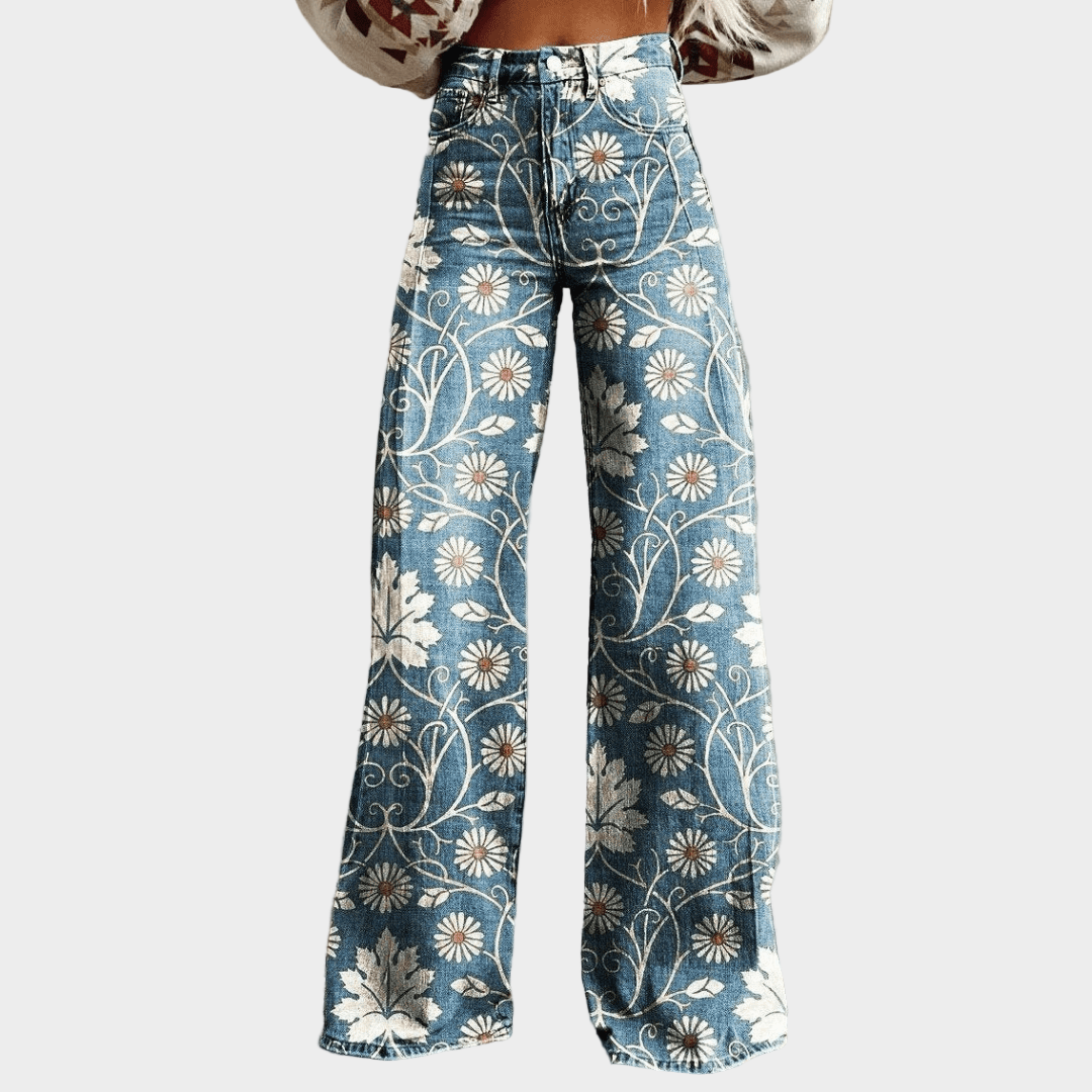 Vintage boho bikses